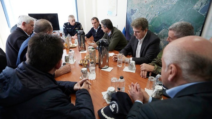 Στο Τμήμα Συνοριακής Φύλαξης Φερών ο Κυριάκος Μητσοτάκης
