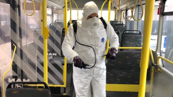 Συνεχής απολύμανση σε όλα τα αστικά λεωφορεία του Βόλου