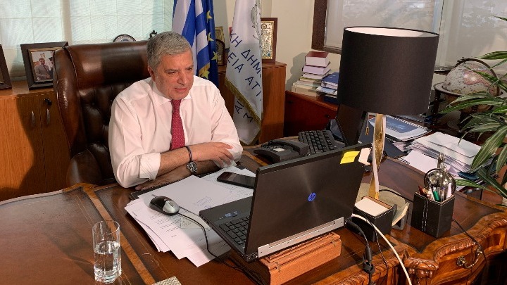 Τηλεδιάσκεψη του Γ. Πατούλη με αντιπεριφερειάρχες, για τον συντονισμό δράσεων υποστήριξης των δήμων και των ευπαθών ομάδων