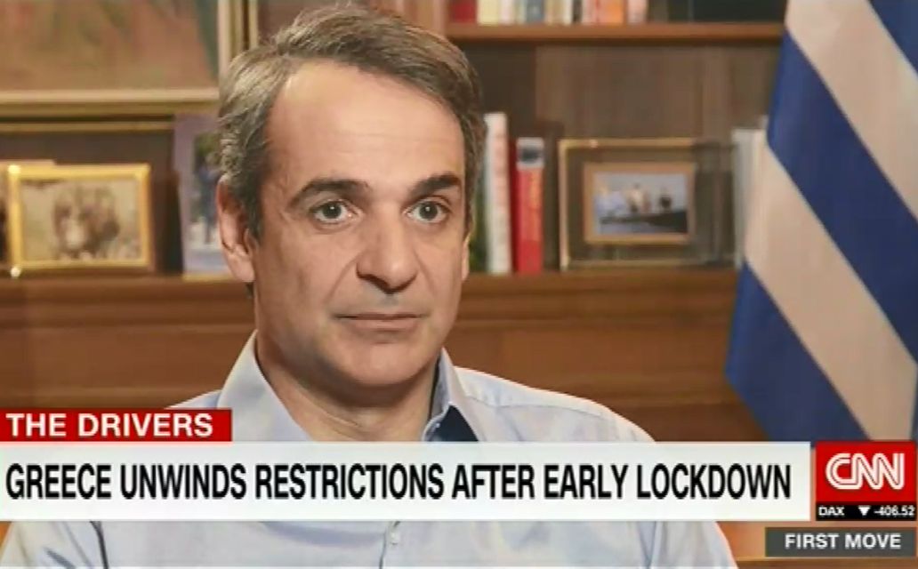 Μητσοτάκης στο CNN: «Ελπίζουμε ότι τα χειρότερα είναι πίσω μας»