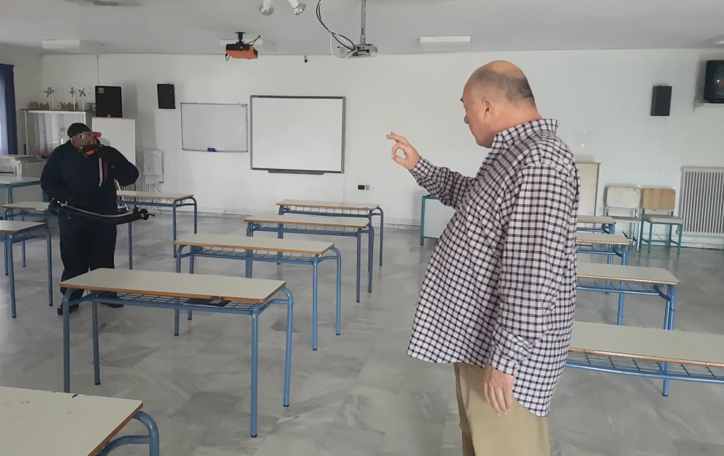 Δ. Βόλου: Εργασίες και απολυμάνσεις επιθεώρησε ο Αχιλλέας Μπέος (pics)
