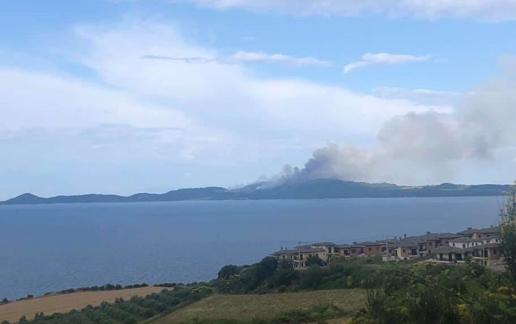 Χαλκιδική: Μεγάλη φωτιά στο Άγιον Όρος (vd, pic)