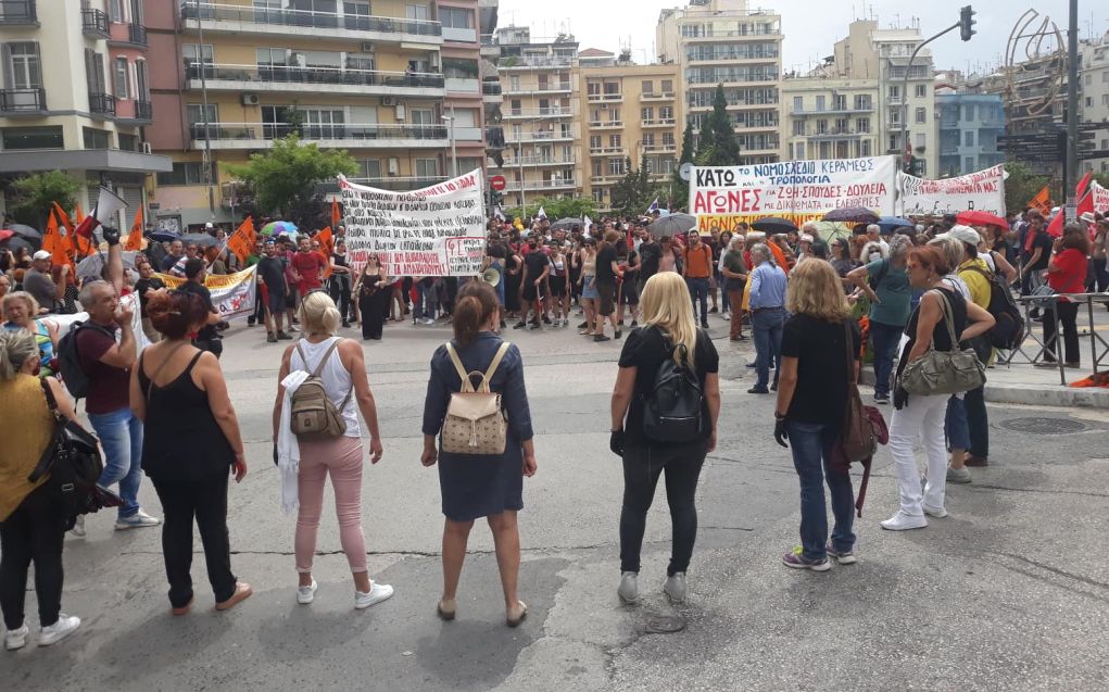 Διαμαρτυρία εκπαιδευτικών σήμερα στη Θεσσαλονίκη