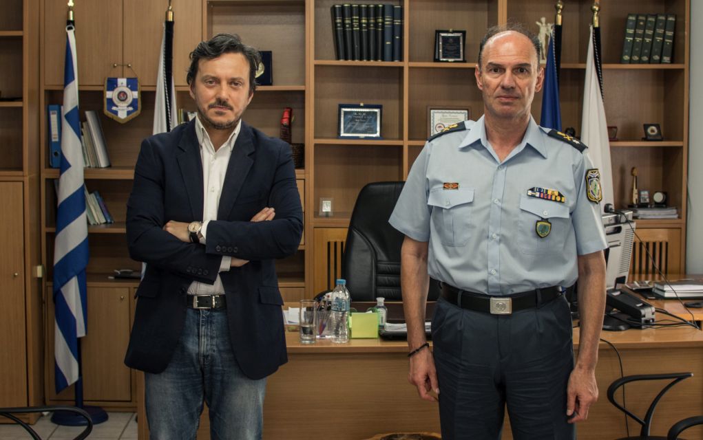 Συνάντηση Απόστολου Πάνα με τον Αστυνομικό Διευθυντή Χαλκιδικής