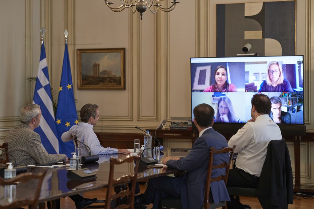 Τηλεδιάσκεψη Μητσοτάκη με τον πρόεδρο της Google