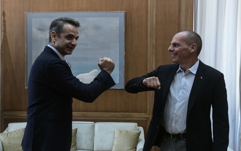 Στο Μαξίμου ο Γιάνης Βαρουφάκης για συνάντηση με Μητσοτάκη για Ελληνοτουρκικά