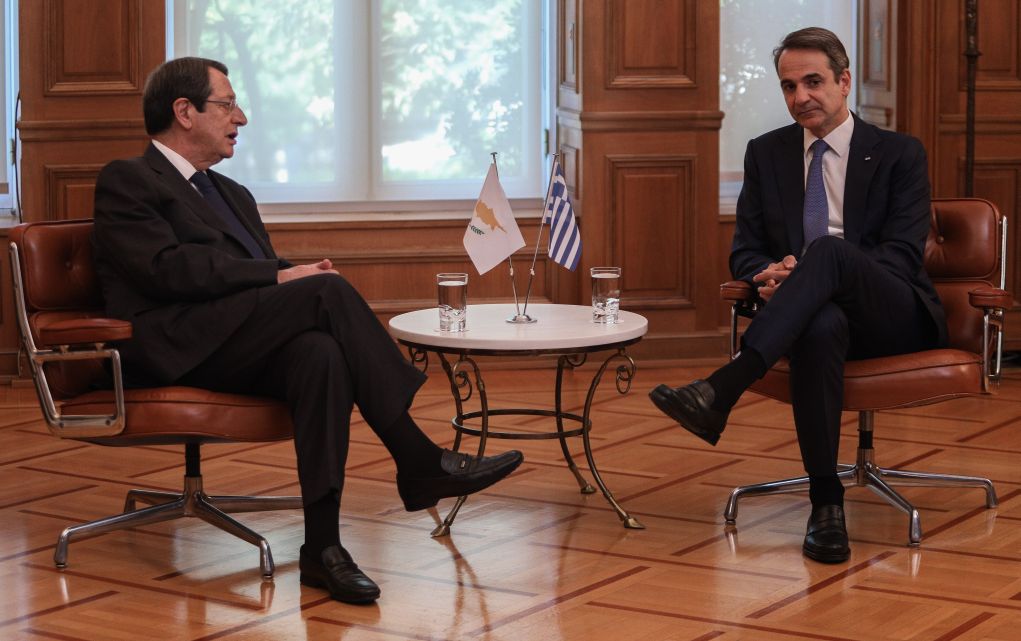 Συνάντηση Μητσοτάκη – Αναστασιάδη: Εξαιρετικό κλίμα και γεμάτη ατζέντα