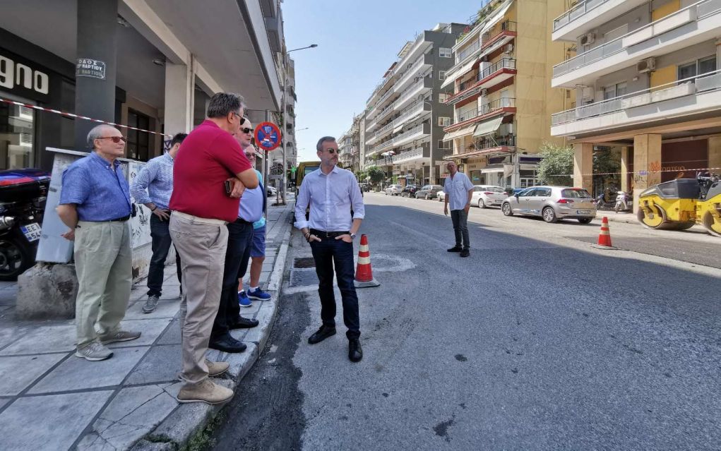 Ασφαλτοστρώσεις σε κεντρικούς δρόμους του Δ. Θεσσαλονίκης