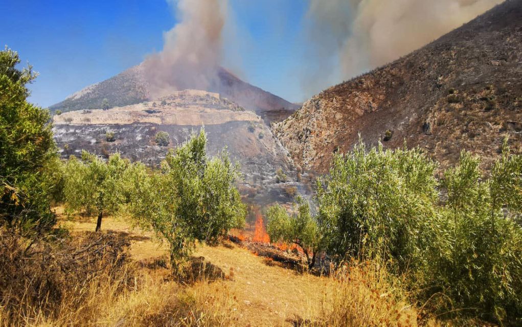 Μυκήνες: Η πρώτη εκτίμηση της φωτιάς από το Υπ. Πολιτισμού