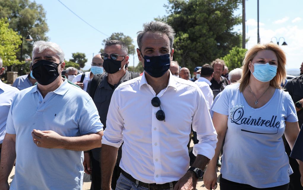 Στην Εύβοια ο Κυριάκος Μητσοτάκης