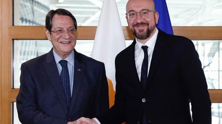 Με τον πρόεδρο του Ευρωπαϊκού Συμβουλίου Σαρλ Μισέλ συναντάται ο Ν. Αναστασιάδης