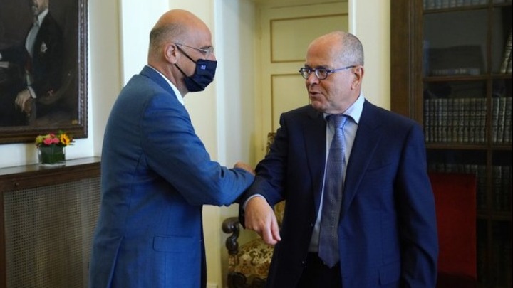 Η κατάσταση στην Ανατολική Μεσόγειο στο επίκεντρο της συνάντησης του Ν. Δένδια με τον πρέσβη του Ισραήλ