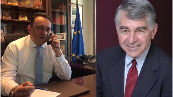 Ο Κ. Βλάσης συνεχάρη τον Μάικλ Δουκάκη για την απονομή του Ανώτερου Ταξιάρχη του Τάγματος της Τιμής από την ΠτΔ