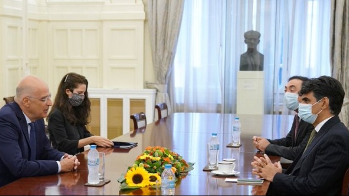Συνάντηση Δένδια με τον πρέσβη του Αφγανιστάν