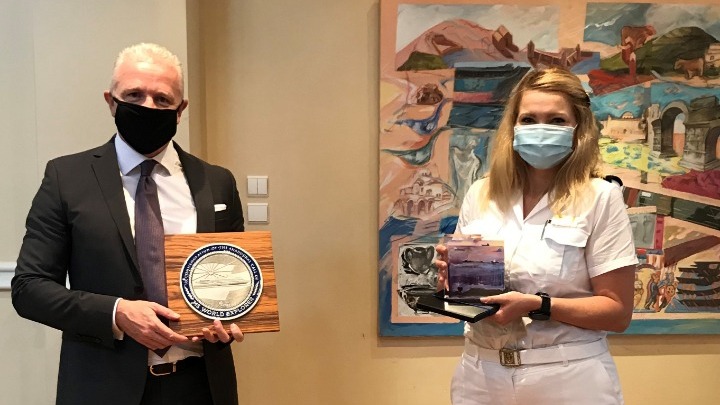 Υποδοχή του κρουαζιερόπλοιου «World Explorer» στο λιμάνι της Θεσσαλονίκης