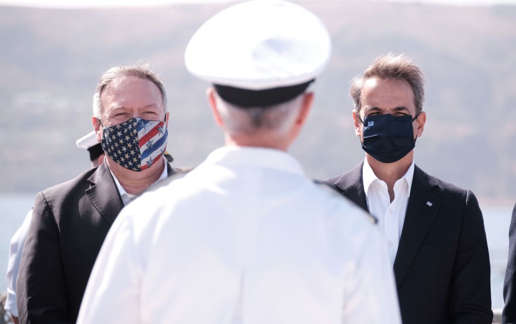 Στη βάση της Σούδας Μητσοτάκης και Πομπέο