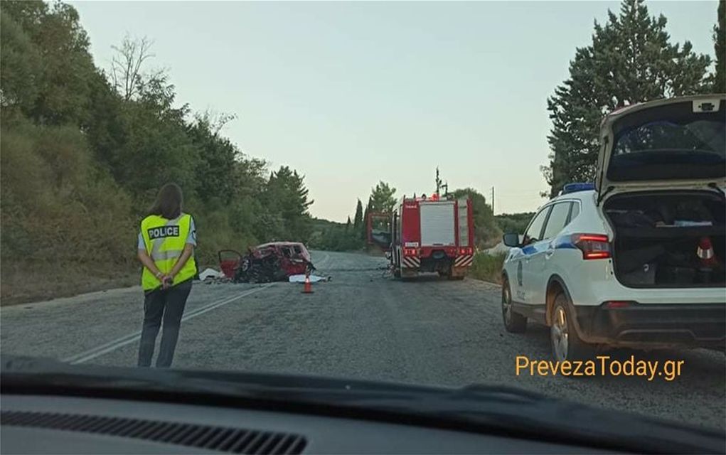 Τροχαίο δυστύχημα με τέσσερις νεκρούς έξω από την Πρέβεζα