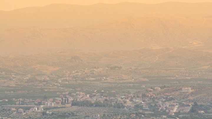 Aφρικανική  σκόνη και άνοδος της θερμοκρασίας