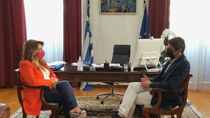 Η Νέα Τούμπα και η αναβάθμιση του Καυταντζογλείου στο επίκεντρο της συνάντησης Λ. Αυγενάκη με τη Μ. Αντωνίου