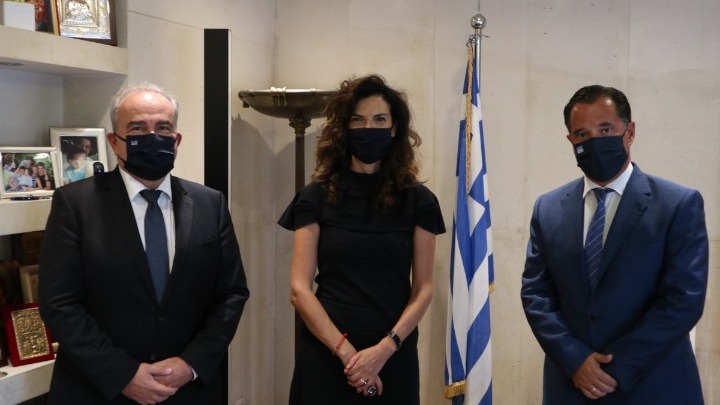 Οι οικονομικές σχέσεις Ελλάδας και Ιταλίας στο επίκεντρο της συζήτησης του Άδ. Γεωργιάδη με τη νέα Ιταλίδα πρέσβη