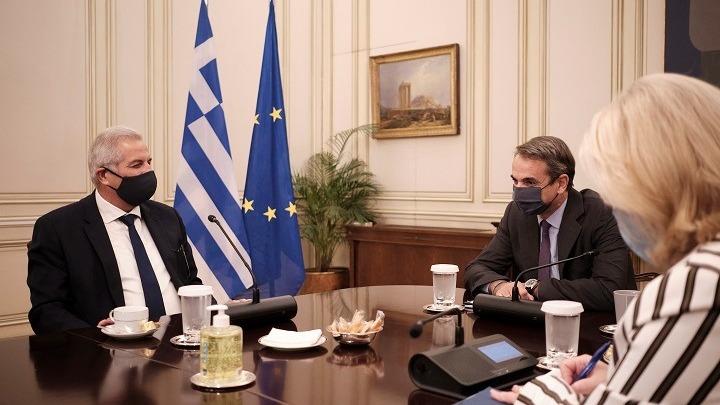 Συνάντηση πρωθυπουργού με τον γενικό γραμματέα της ΚΕ του ΑΚΕΛ