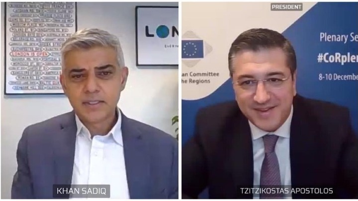 Tηλεδιάσκεψη με τον δήμαρχο του Λονδίνου είχε ο Απ. Τζιτζικώστας