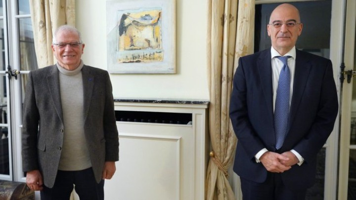 Ευρωτουρκικές σχέσεις και Αν. Μεσόγειος στη συνάντηση Ν. Δένδια – Ζ. Μπορέλ