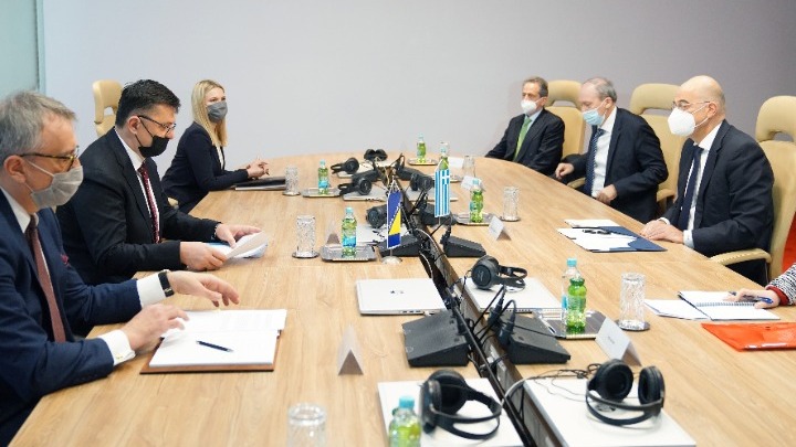 Ν. Δένδιας στο Σεράγεβο: Η Ελλάδα στηρίζει σταθερά την ευρωπαϊκή πορεία των Δυτ. Βαλκανίων
