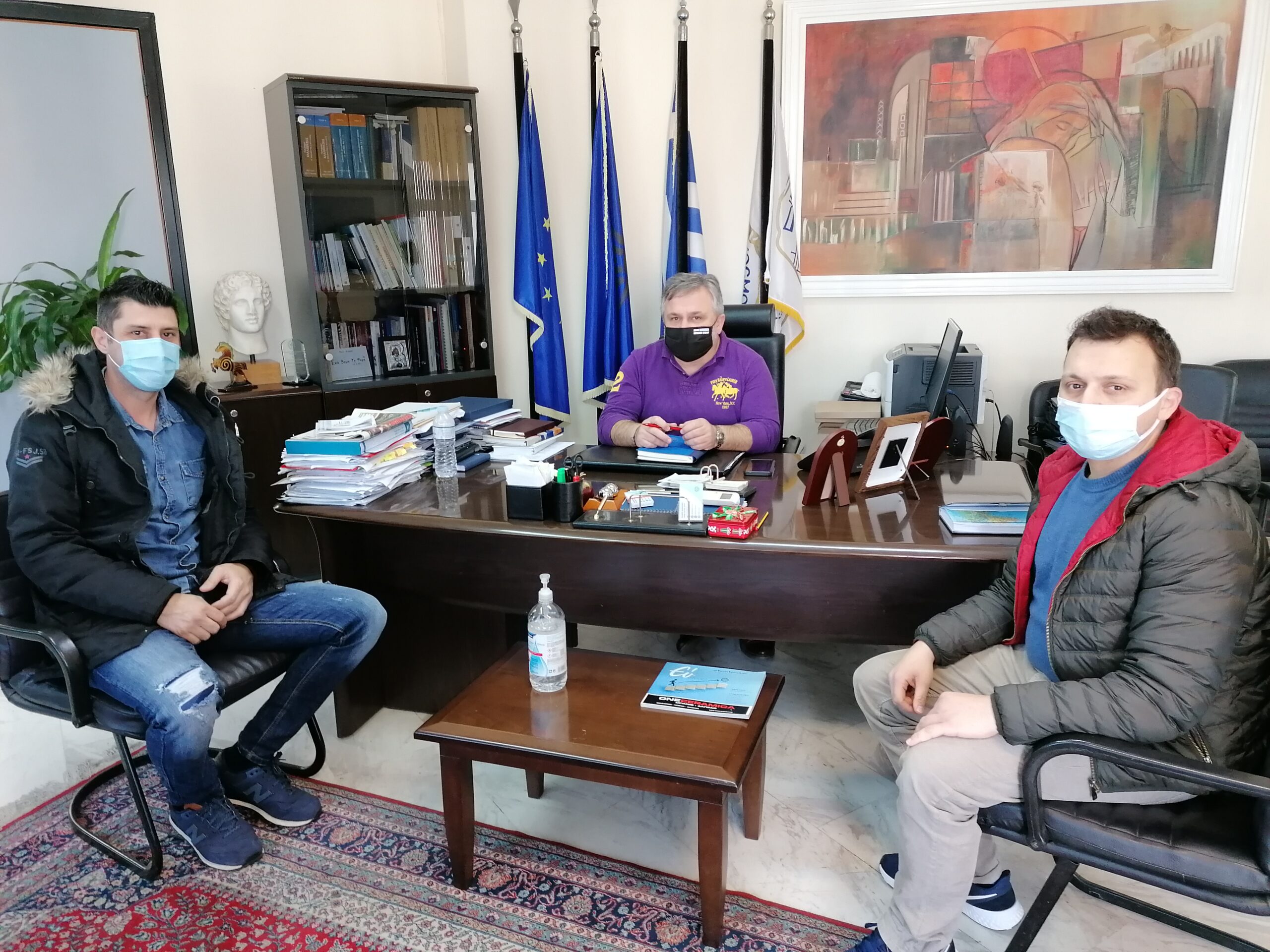 Συνάντηση Δημάρχου με τους Προέδρους των Κοινοτήτων Κορδελιού Ευόσμου