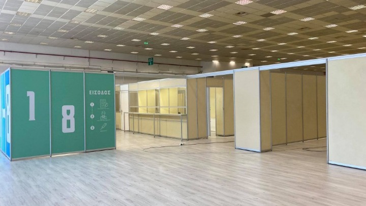 Έτοιμο στα τέλη Φεβρουαρίου το εμβολιαστικό κέντρο της ΔΕΘ. Επίσκεψη Ν. Χαρδαλιά στον χώρο