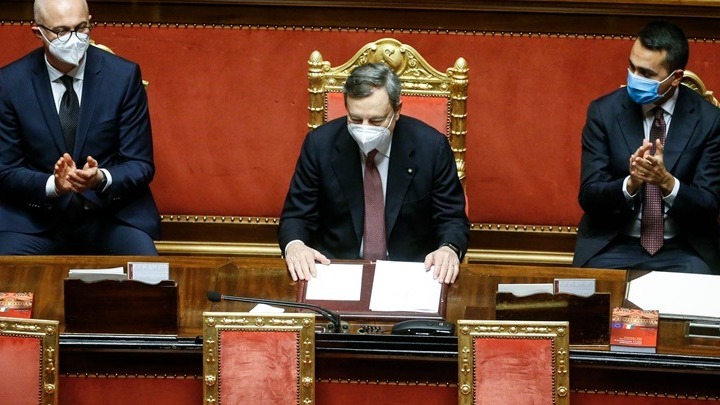 Ο Μ. Ντράγκι εξασφάλισε ψήφο εμπιστοσύνης από τη Γερουσία
