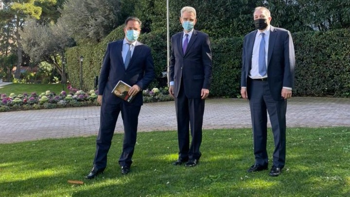 Οι ελληνοαμερικανικές σχέσεις θέμα συζήτησης του Άδ. Γεωργιάδη με τον γερουσιαστή Λου Ραπτάκη και Τζ. Πάιατ