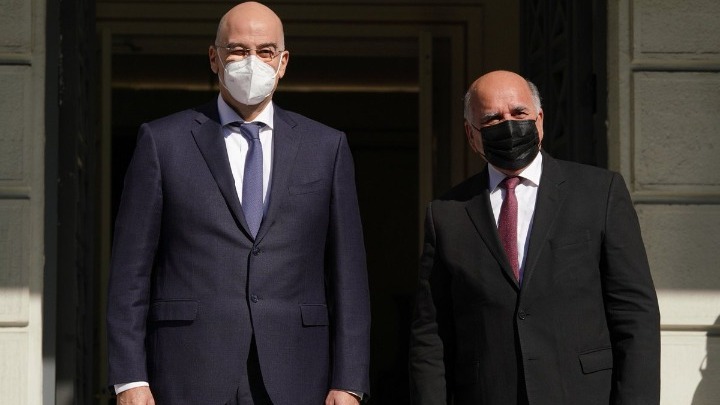 Συνάντηση του Ν. Δένδια με τον υπουργό Εξωτερικών του Ιράκ