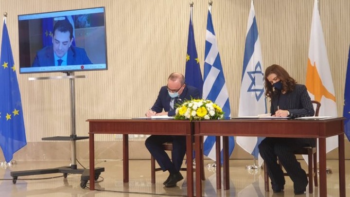 Κύπρος, Ελλάδα και Ισραήλ υπέγραψαν Μνημόνιο Συναντίληψης για συνεργασία σε σχέση με το έργο «EuroAsia Interconnector»
