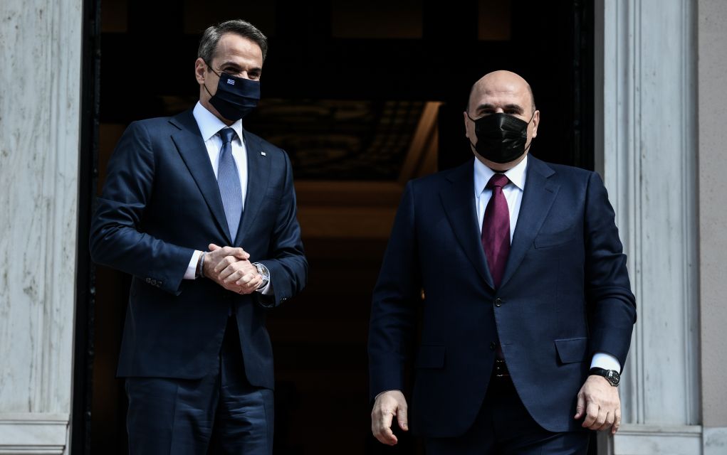 Στο Μέγαρο Μαξίμου ο πρωθυπουργός της Ρωσίας, Μιχαήλ Μισούστιν