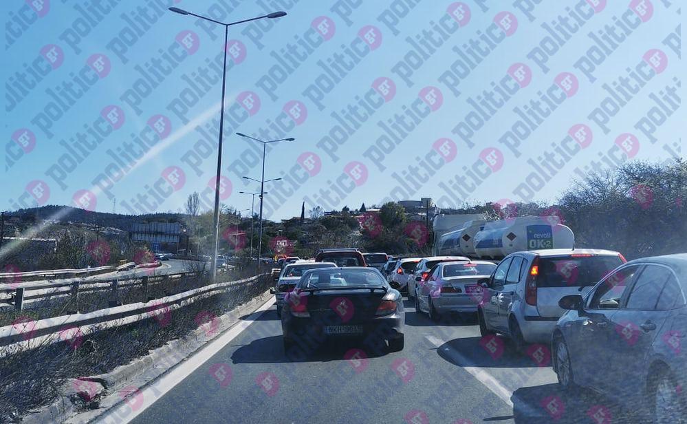 Θεσσαλονίκη – Τώρα: Μποτιλιάρισμα στον Περιφερειακό (pics)