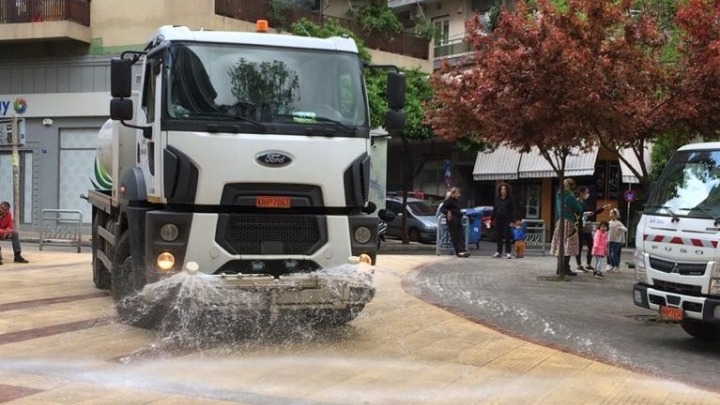 Επιχείρηση καθαριότητας της Κυψέλης από το Δήμο της Αθήνας