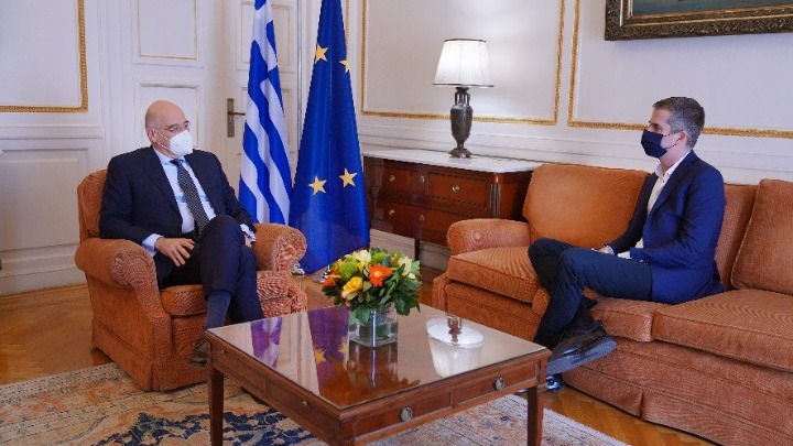Συνάντηση Δένδια με τον Δήμαρχο Αθηναίων, Κώστα Μπακογιάννη