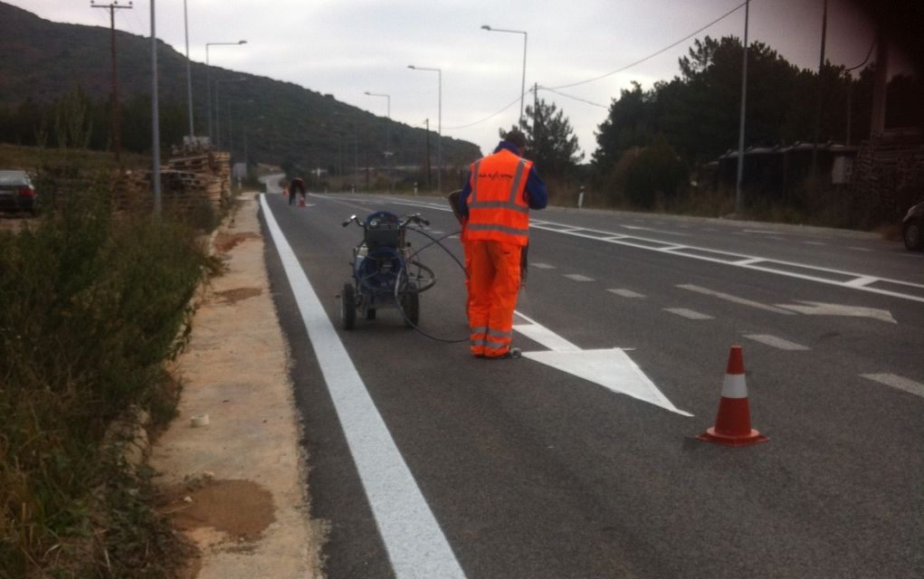 Π.Κ.Μ.: Εργασίες διαγράμμισης στην Ε.Ο. Θεσσαλονίκης – Σερρών από τις 19/04