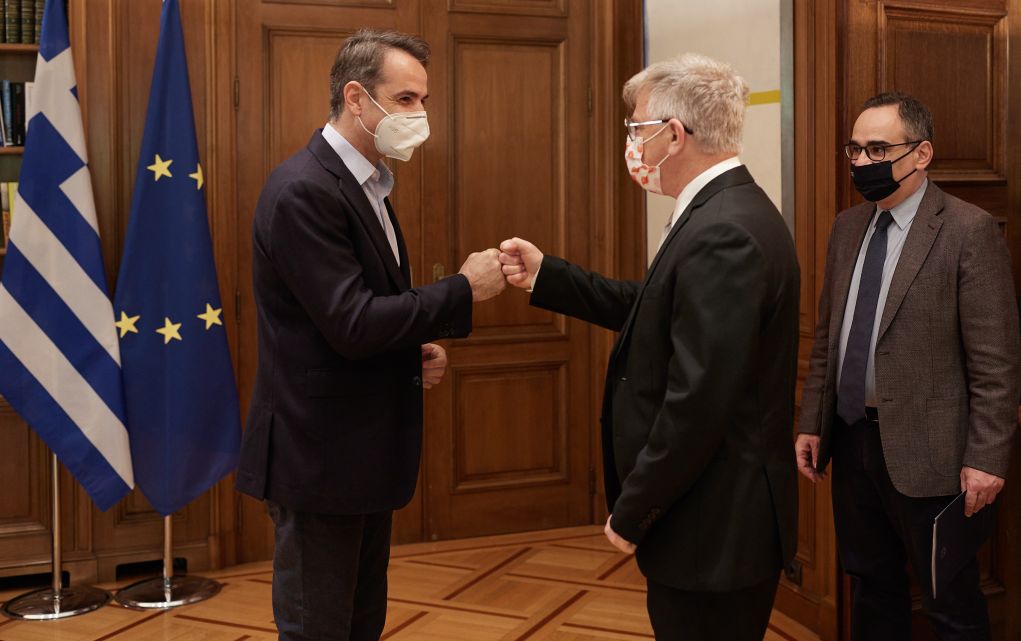 Συνάντηση του Κυριάκου Μητσοτάκη με τον Ισραηλινό καθηγητή ιατρικής, Ναντίρ Αρμπέρ