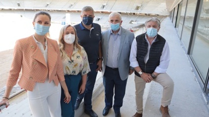 Αυτοψία Περιφέρειας και Γ. Πατούλη στo νέο γήπεδο της ΑΕΚ