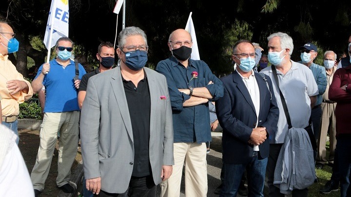 Κουτσούμπας στη συγκέντρωση της ΕΕΔΥΕ: “Αλληλεγγύη στον σκληρά δοκιμαζόμενο Παλαιστινιακό λαό”