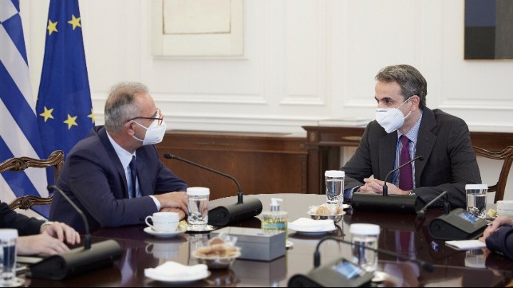 Μητσοτάκης: Συνάντηση με τον πρόεδρο του Δημοκρατικού Συναγερμού Α. Νεοφύτου