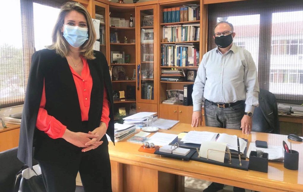 Δήμος Παύλου Μελά: Συνάντηση του Δημάρχου Δημήτρη Δεμουρτζίδη με την Άννα Ευθυμίου