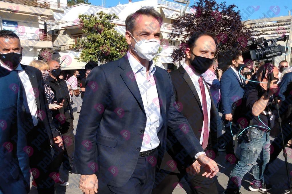 Θεσσαλονίκη: Επίσκεψη Μητσοτάκη στην Καλαμαριά (pic&vid)