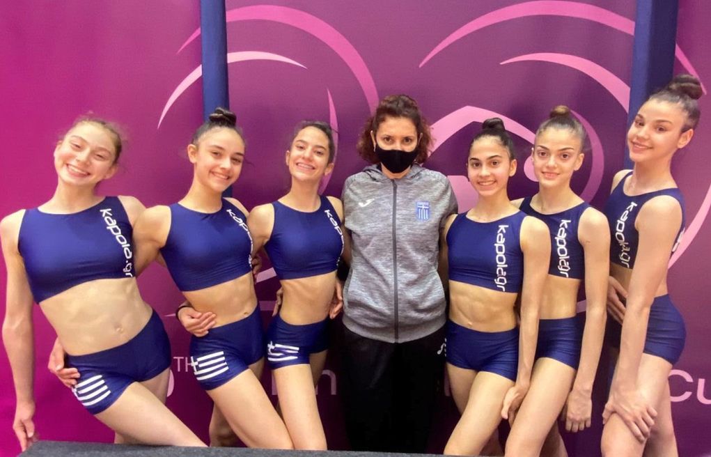 Εθνική ανσάμπλ νεανίδων: 8η θέση στις 5 κορδέλες σε διεθνές τουρνουά στο Βουκουρέστι