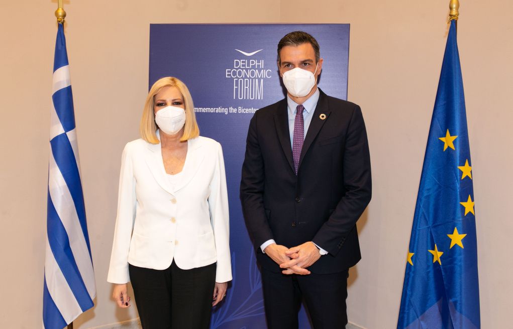 Φ. Γεννηματά με Π. Σάντσεθ: “Οι Σοσιαλιστές πρωταγωνιστές για ένα νέο πράσινο κοινωνικό συμβόλαιο, που θα αντιμετωπίζει τις ανισότητες”