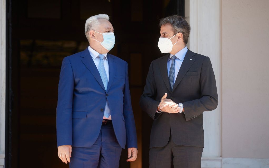 Συνάντηση Μητσοτάκη με τον Πρωθυπουργό του Μαυροβουνίου, Ζντράβκο Κριβοκάπιτς