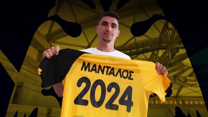 Ανανέωσε με την ΑΕΚ ο Μάνταλος – Έως το 2024 στους «κιτρινόμαυρους»
