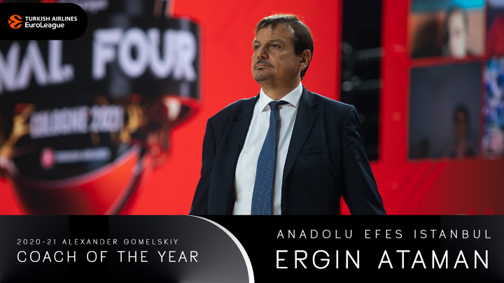 ΕuroLeague 2021: Κορυφαίος προπονητής ο Τούρκος Εργκίν Αταμάν, που οδήγησε στην κορυφή την Αναντολού Εφές